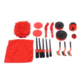 Alvinlite Kit de lavado de autos Kit de limpieza de autos Kit de detalles interiores Juego de cepillos de detalles de autos Cepillo de alambre Lavado 