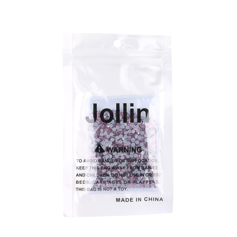 Jollin Hotfix Crystal AB - Diamantes de imitación, Rosado, SS12