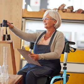 GOPLUS 2 in 1 Rollator Walkers for Seniors, Folding Rollator Walker with Seat, 8-inch Wheel Medical Drive Walker Wheelchair Combo with Backrest, Adjustable Handle for Adults, Aluminium Frame