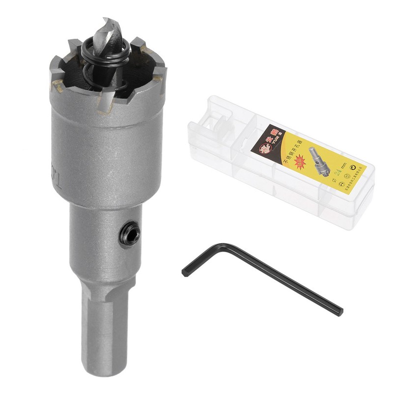 sourcingmap 24mm Carbide Hole Cutter, Hole Saws for 2mm Stainless