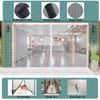 Magnetic Garage Door Screen White Mesh Net Curtain, Pets Friendly,
