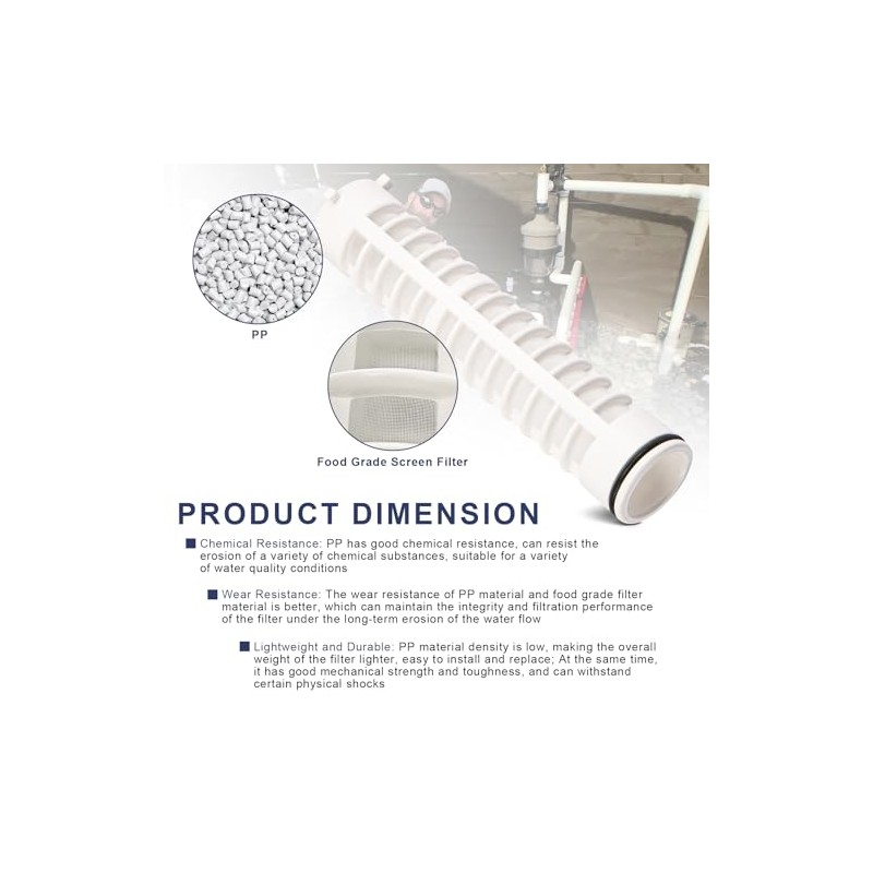 1-1/2" 100 Mesh Spin Down Sediment Replacement Water Filter Screen,