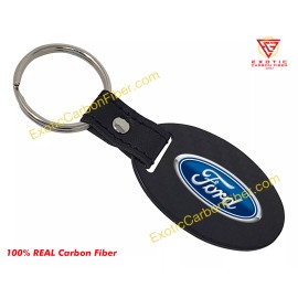 Exotic Carbon Fiber Ford F-150 Logo Text and Blue Ford Logo Carbon Fiber Key Fob 2x2 Gloss SALE!!