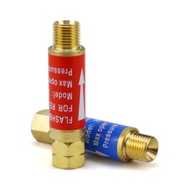TIANLYLIN Oxygen Acetylene Flashback Arrestors Set 9/16-18 Threads for Regulator (2-Set/4pcs)