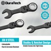 DURATECH Stubby Flex-head Ratcheting Combination Wrench Set, 8-piece, Metric, 9