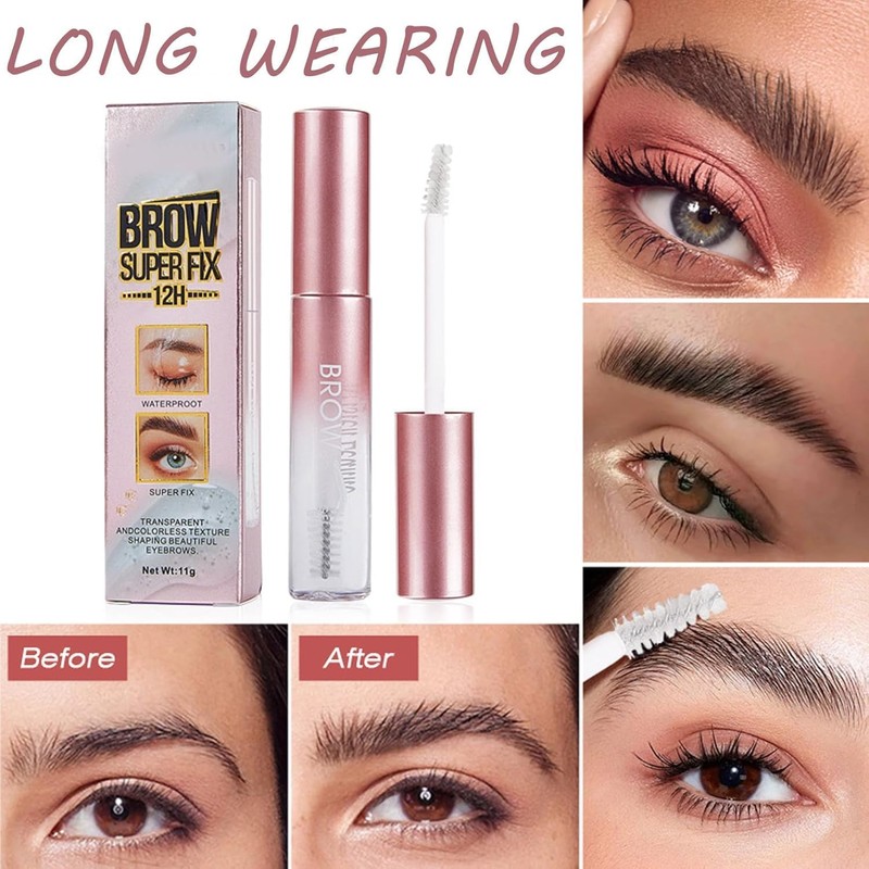 Gel Para Cejas, Fijador de Cejas De Secado Rápido Y