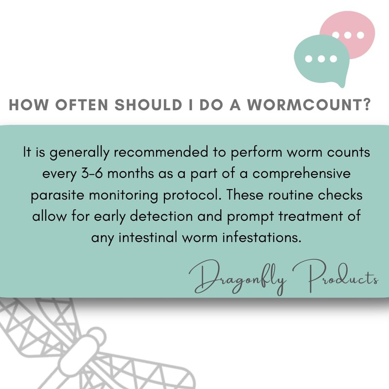 Dragonfly Products Worm Count Test Kit for Dogs and Cats