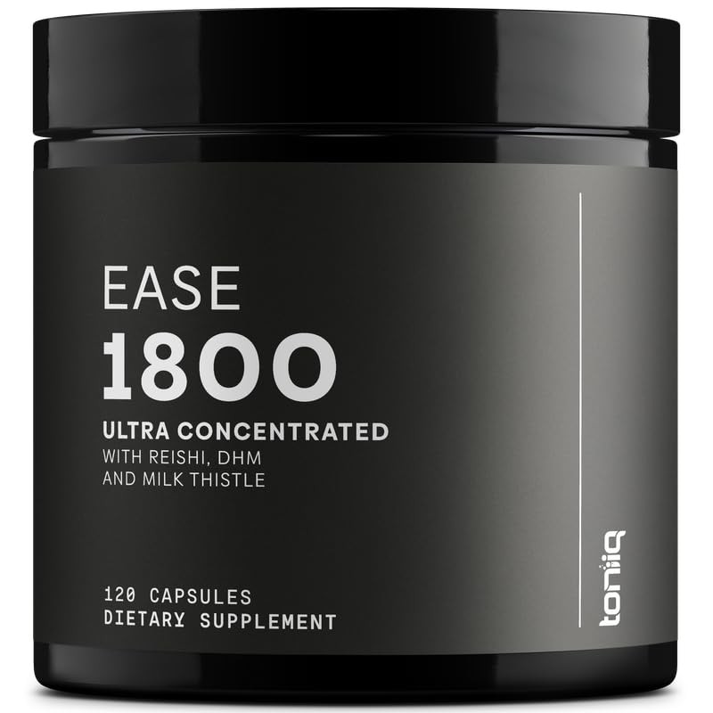Toniiq Ease with DHM - Full Liver Support for a