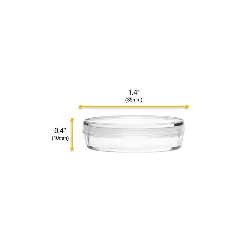 EISCO Disposable Petri Dish with Lid - Sterile - 35x15mm