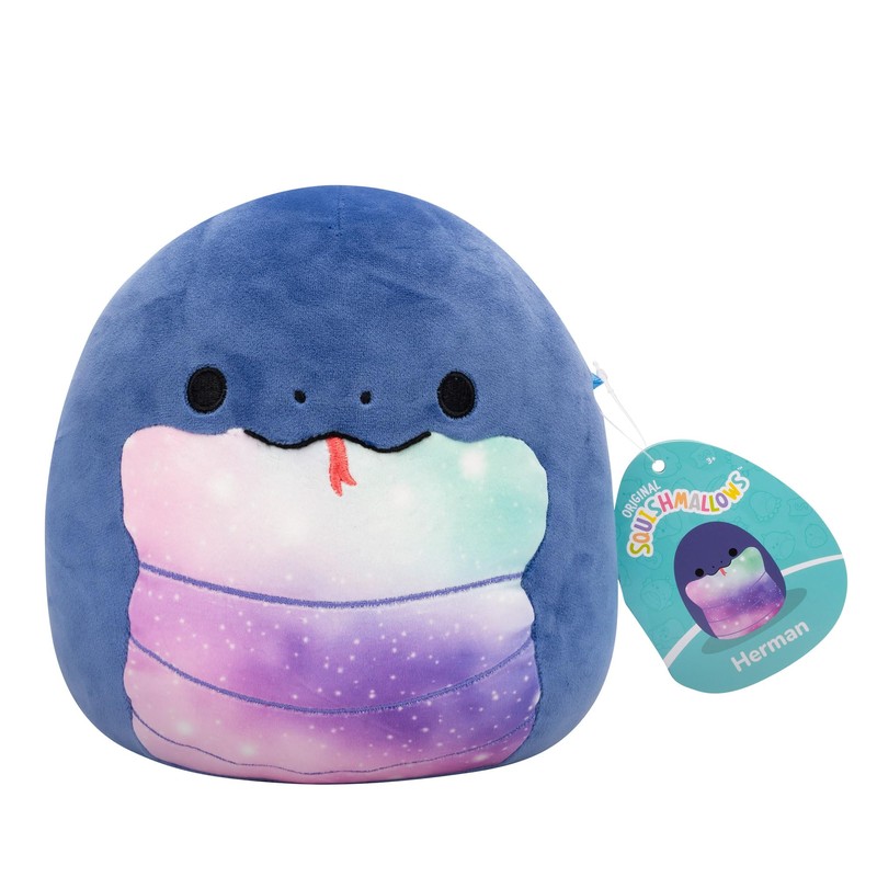 Squishmallows Original 7.5 Inch - Herman the Navy Blue Snake