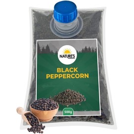 Whole Black Peppercorns PREMIUM (250g) | Delicious Flavour | Pure & Natural | Vegan | Gluten-Free by Nature's Horizon® (250, Grams)