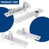 330 LBS Pivot Hinge Set with Door Catch for Large