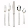 Fortessa Metropolitan 18/10 Stainless Steel Flatware, 5 Piece Place Setting,