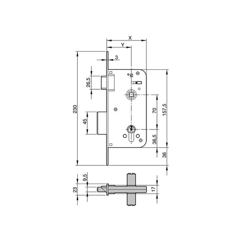 Lock Larder 700-80 HL