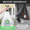 Large 20 Gallon White Drawstring Trash Bags, 1.8 Mil, 120