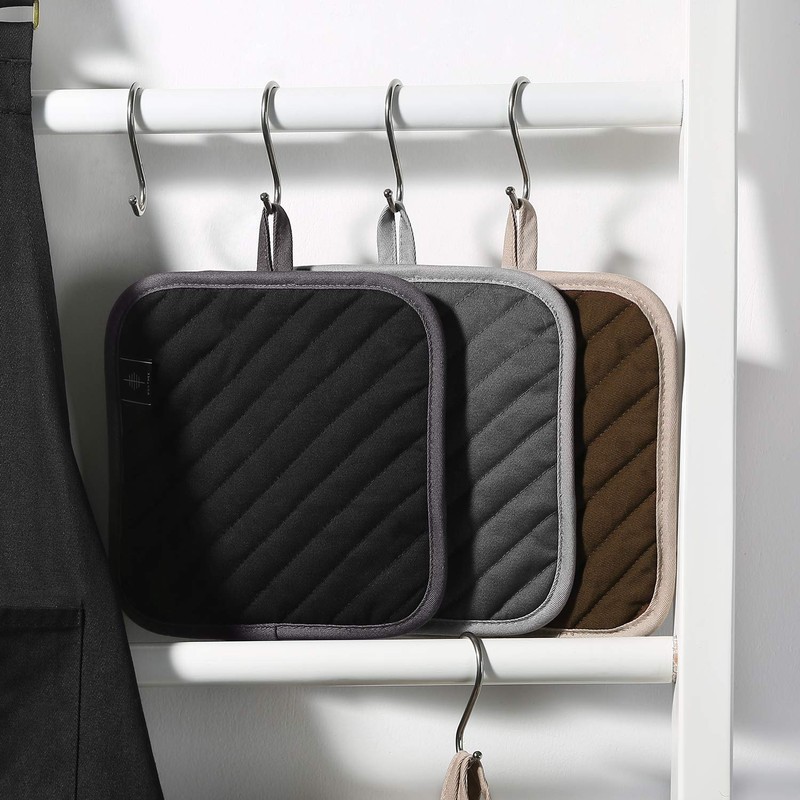 Bonthee 20 cm Pot Holder Non-Slip Durable Heat Resistant for
