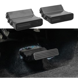 Maxzina Under Seat Vent Deflectors Compatible with 2022-2025 Ford Maverick (Not for 2025 Lariat) Rear Air Conditioning Vent Cover Plug-in Rear Floor AC Vent Filter for 2024 Maverick Accessories