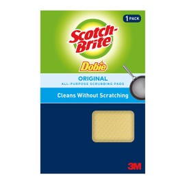 Scotch-Brite Dobie All Purpose Cleaning Pad 720, 4.3" Length x 2.6" Width x 1/2" Thick, (Case of 24)