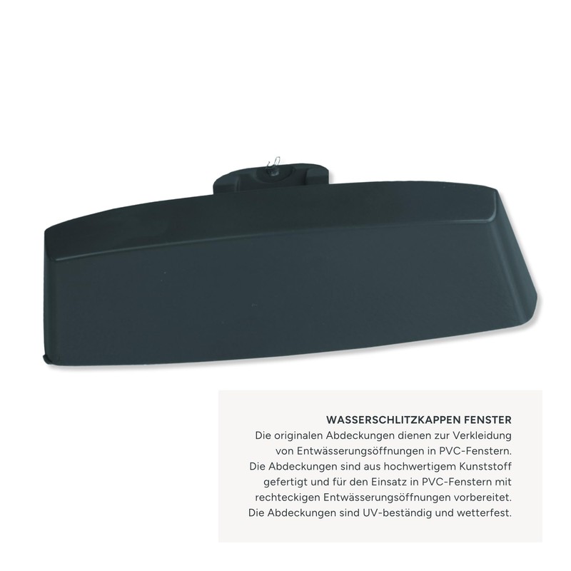 Estika Window Water Slot Caps, Pack of 25, Anthracite 45