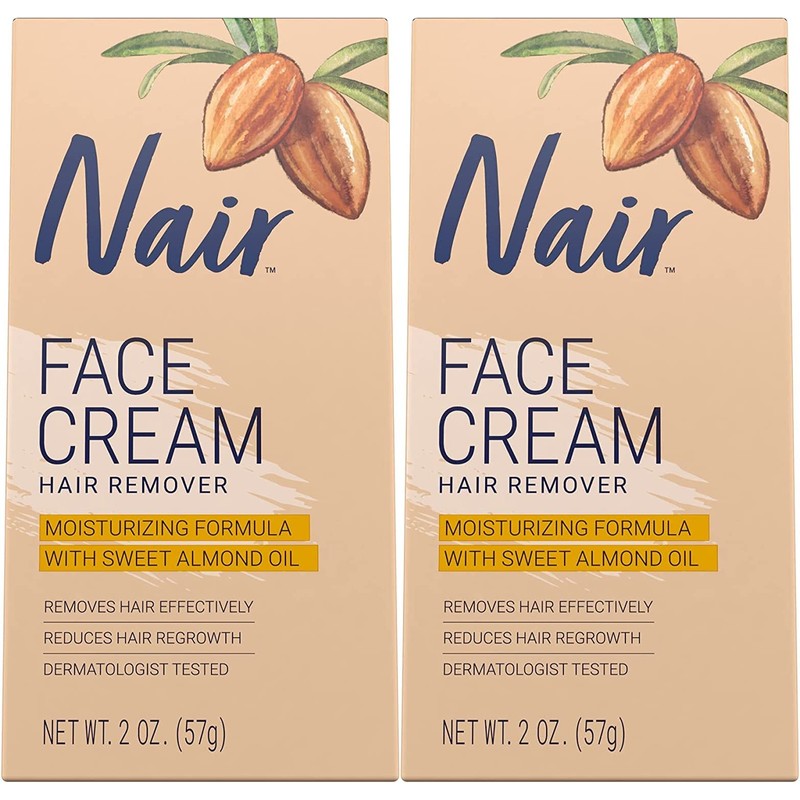 Nair Hair Remover Face Cream 2 Ounce (59ml) (2 Pack)