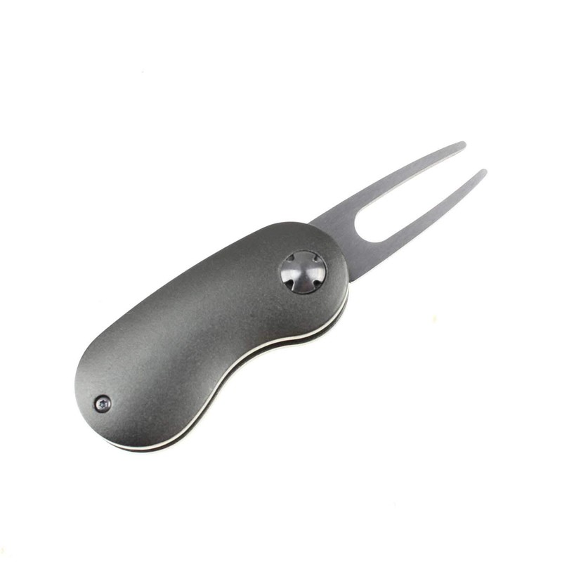 CRESTGOLF Golf Marker with Magnetic Green Fork Folding Golf Fork