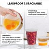 Klex Deli Containers with Airtight Lids, BPA Free Heavyweight Plastic