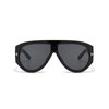 Trendy Retro Oversized Aviator Sunglasses for Women Men 70s Unique