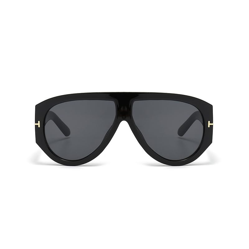Trendy Retro Oversized Aviator Sunglasses for Women Men 70s Unique