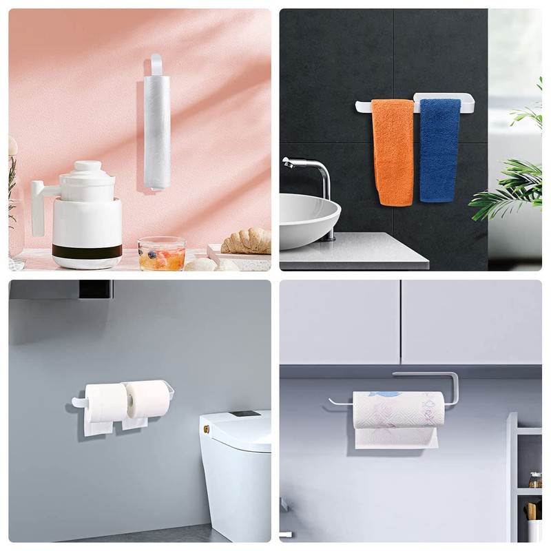 Kitchen Roll Holder, No Drilling, Kitchen Roll Holder, Wall Mounted,