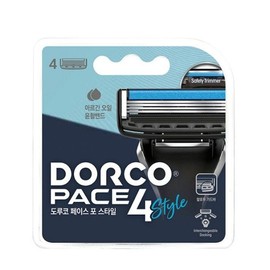 Dorco razor blade face 4 style razor blade 4-ply 4-Pack