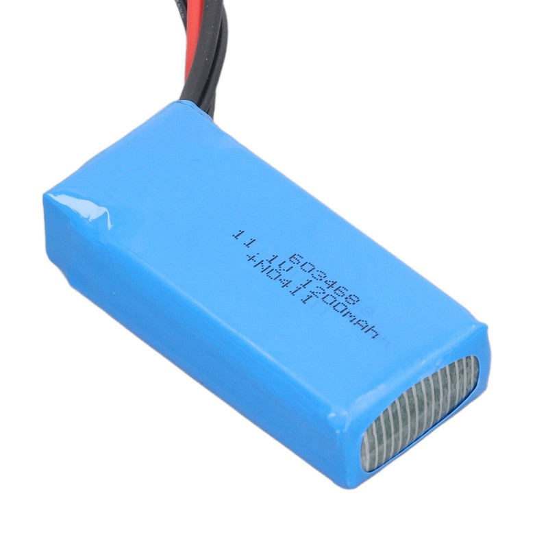 Remote Control Boat Battery Lightweight Safe 11.1V 1200mAh Battery Remote