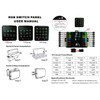 12 Gang RGB Switch Panel with Memory Function Auto-Dimmable Toggle