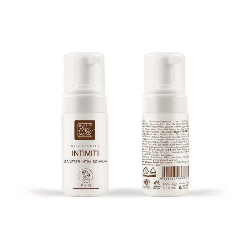 Intimiti Gentle Organic Intimate Cleansing Foam 100 ml