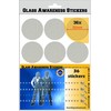Glass Awareness Stickers 50mm Circles Dots Etched Effect Frosted Film