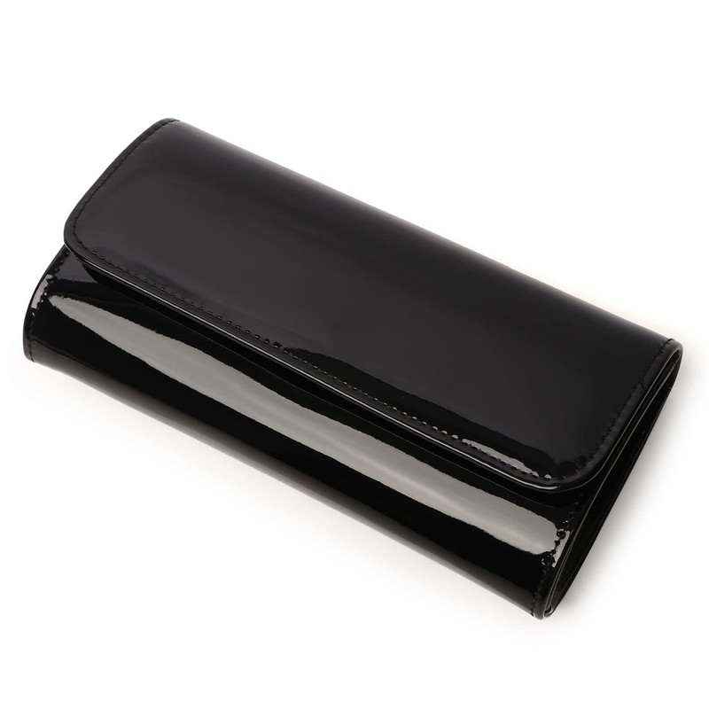 Patent Leather Envelope Clutch for Women Stylish Evening Handbag with