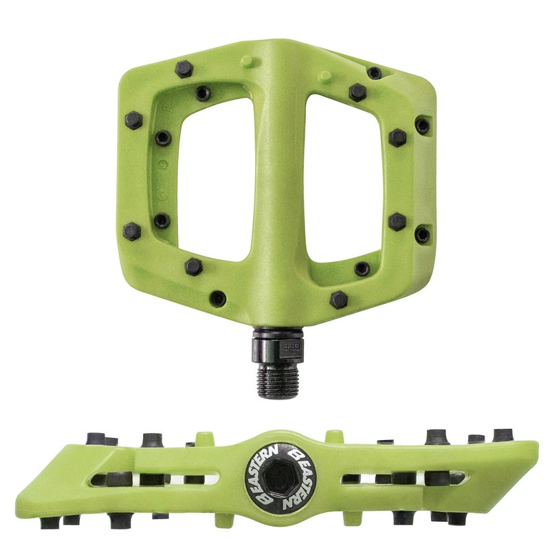 Eastern Bikes Nylon Linx Flat Platform MTB Bicycle Pedals (Green