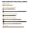 1/4" Multi-Purpose Flat Head Structural Screw - 3" x 1/4"