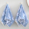 sense gnosis Blue Paisley Pattren Jacquard Hand Towels 100% Cotton