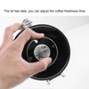 Sealing Container with Spoon Stainless Steel Coffee Beans Canister with