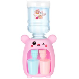 Toddmomy Mini Drink Dispenser 1 Piece Mini Dispenser for Simulation Dispenser for Children Drinking Fountain for Children Party Favours (Pink) Mini Water Dispenser