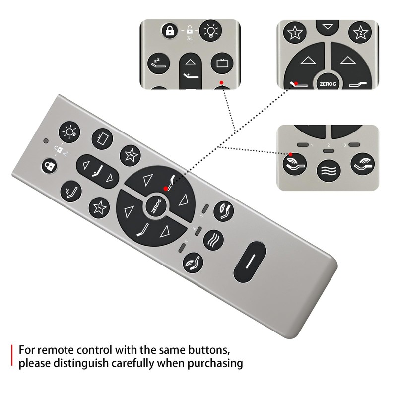 WDZP New Replacement Remote Control for Tempur-Pedic TEMPUR-Ergo Smart Adjustable