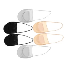Ipetboom 6pairs Thin Toes Socks Women Short Ankle Socks for Flats Pumps High Heels