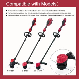 Aporozona Dual Line Spool Replacement 88616 for Toro 60V Trimmer Power System 60V Max Flex Force Trimmer String 13/15 /14/16 Inch Model：51831 ‎51830 51831T 51881 51821 51834 String Trimmer