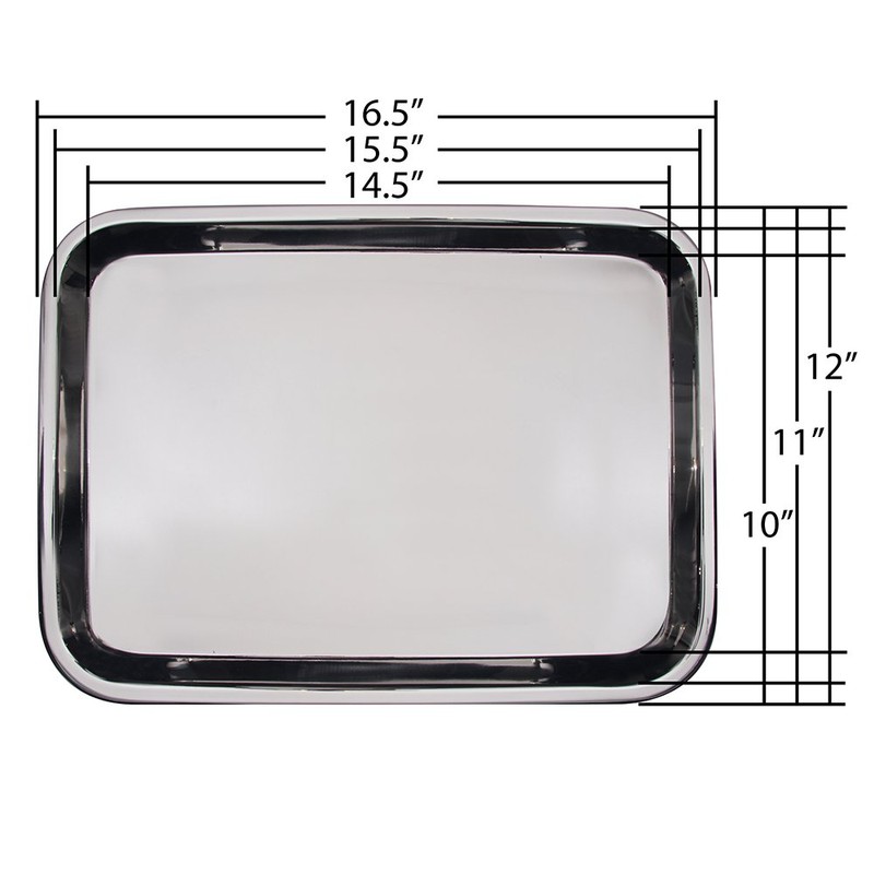 Lindy's 8W20 heavy baking sheet, 12.25" x 16.75", silver