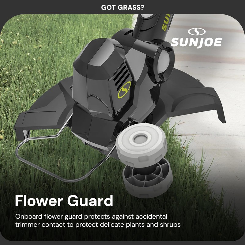 Sun Joe 24V 12 Inch Multi-Angle Head Cordless Dual Line