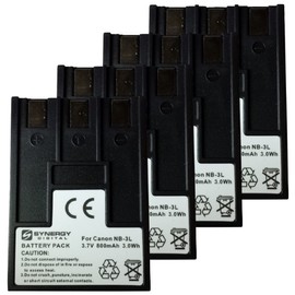 Synergy Digital Digital Camera Batteries, Compatible with Vidpro ACD-226 Digital Camera Batteries (li-ion, 3.7V, 800 mAh), Set of 4