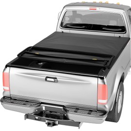 Folding Truck Bed Cover for Ford F150-Pickup Truck Tonneau Covers Fit Ford F150 2004-2025 Bed Covers for Truck 5.5FT/6.5FT