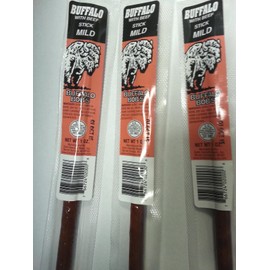 Buffalo Bob's Mild Buffalo Meat Stick 3 Pack