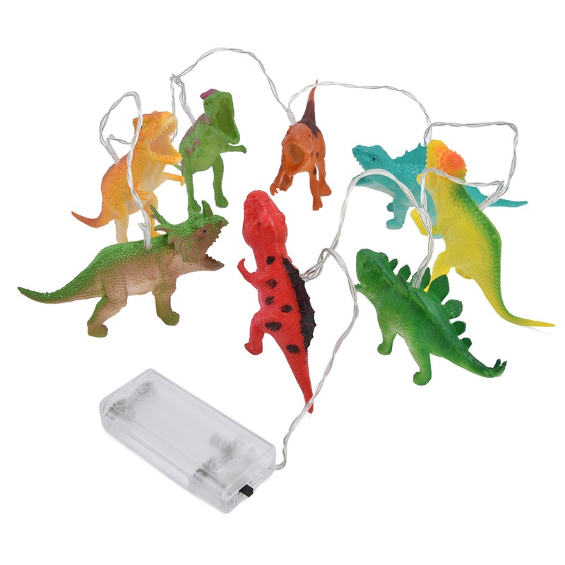8 LED Dinosaur String Lights Battery Operated String Lights Children