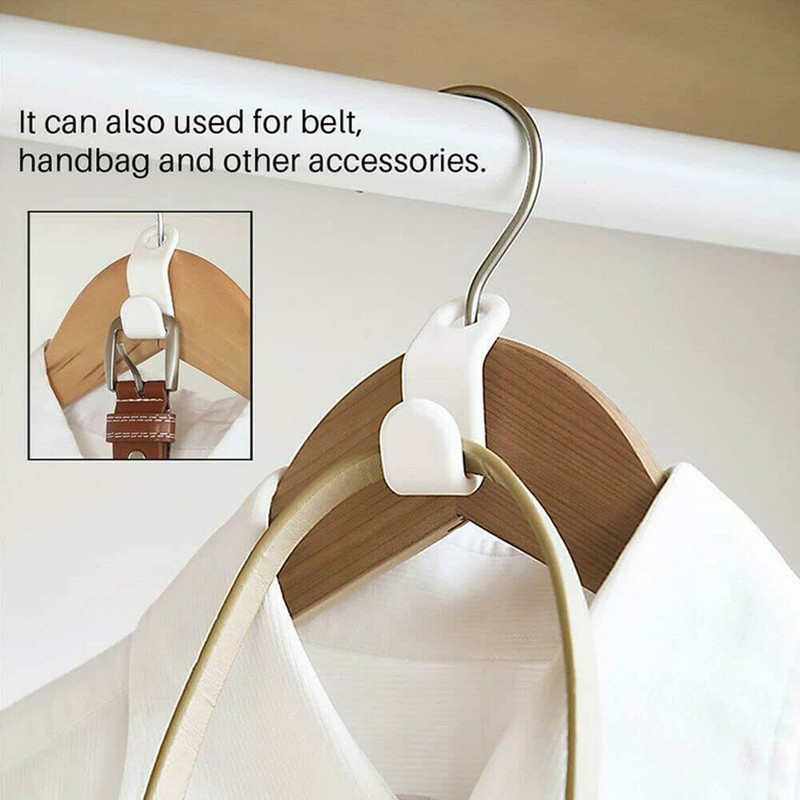 Uandhome Clothes Hanger Connector Hooks, 20PCS Cascading Clothes Hangers for